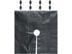 Landscape Fabric With Stakes Black Blocker Mats