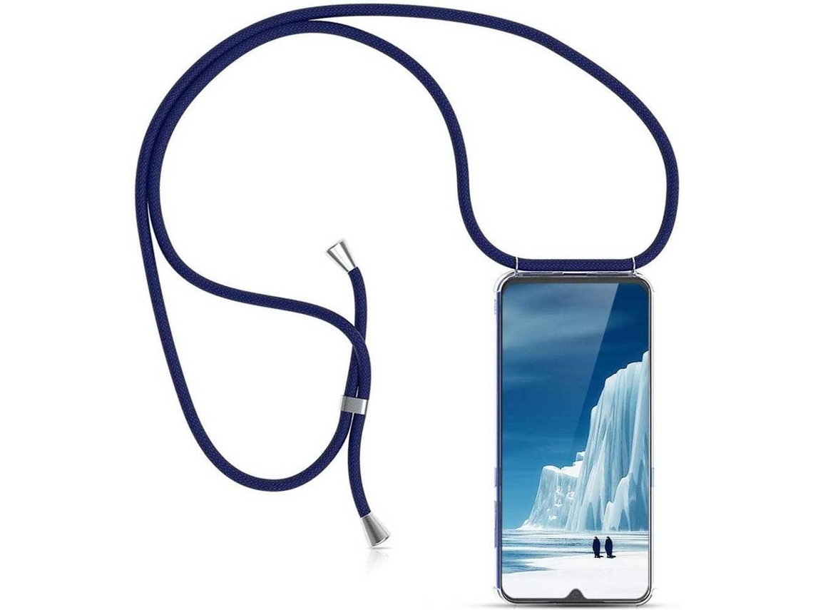Capa Xiaomi Mi 9 SE HONGWE. Com corda Transparente, Azul