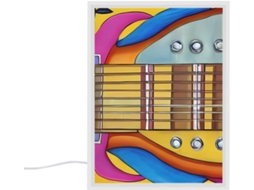 Abajur De Mesa Em Formato Guitarra Quarto, Sala De Estar, Escritório Ou Mesa De Computador