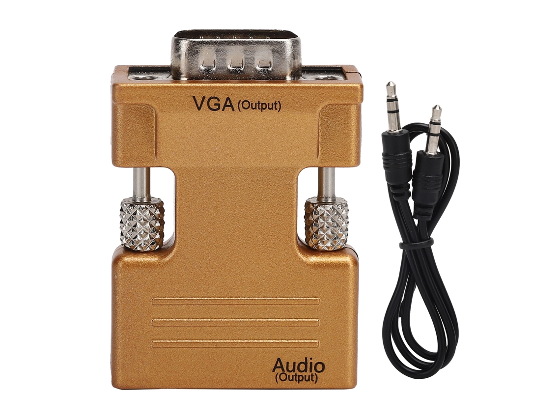 Conversor Hdmi Vga LAXISCREED 1080p com Áudio 3,5mm