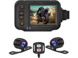 Câmera Veicular com Tela Ips de 2 Polegadas, Resolução 1080p e 720p, Câmera Dupla Ahd para Motos com Modo Sensor G. SFUSHOS