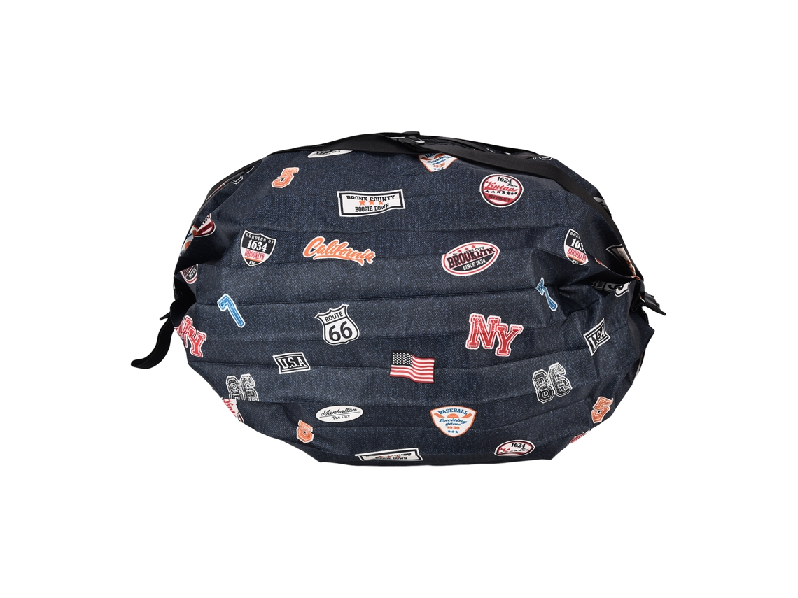 Mochilas de Compras Dobráveis Reutilizáveis Eco friendly para Compras e Viagens Azul Marinho