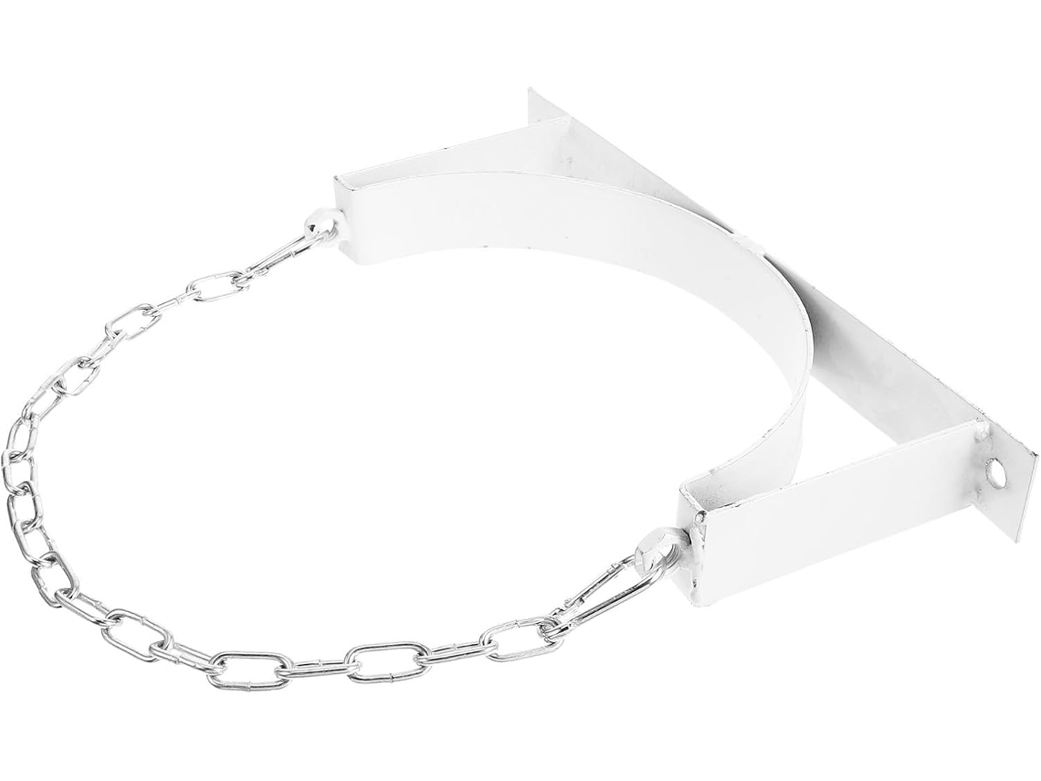 Suporte De Parede Em Aço Para Tanque De Gás Ou Botijão Branco Para Corrente Alta
