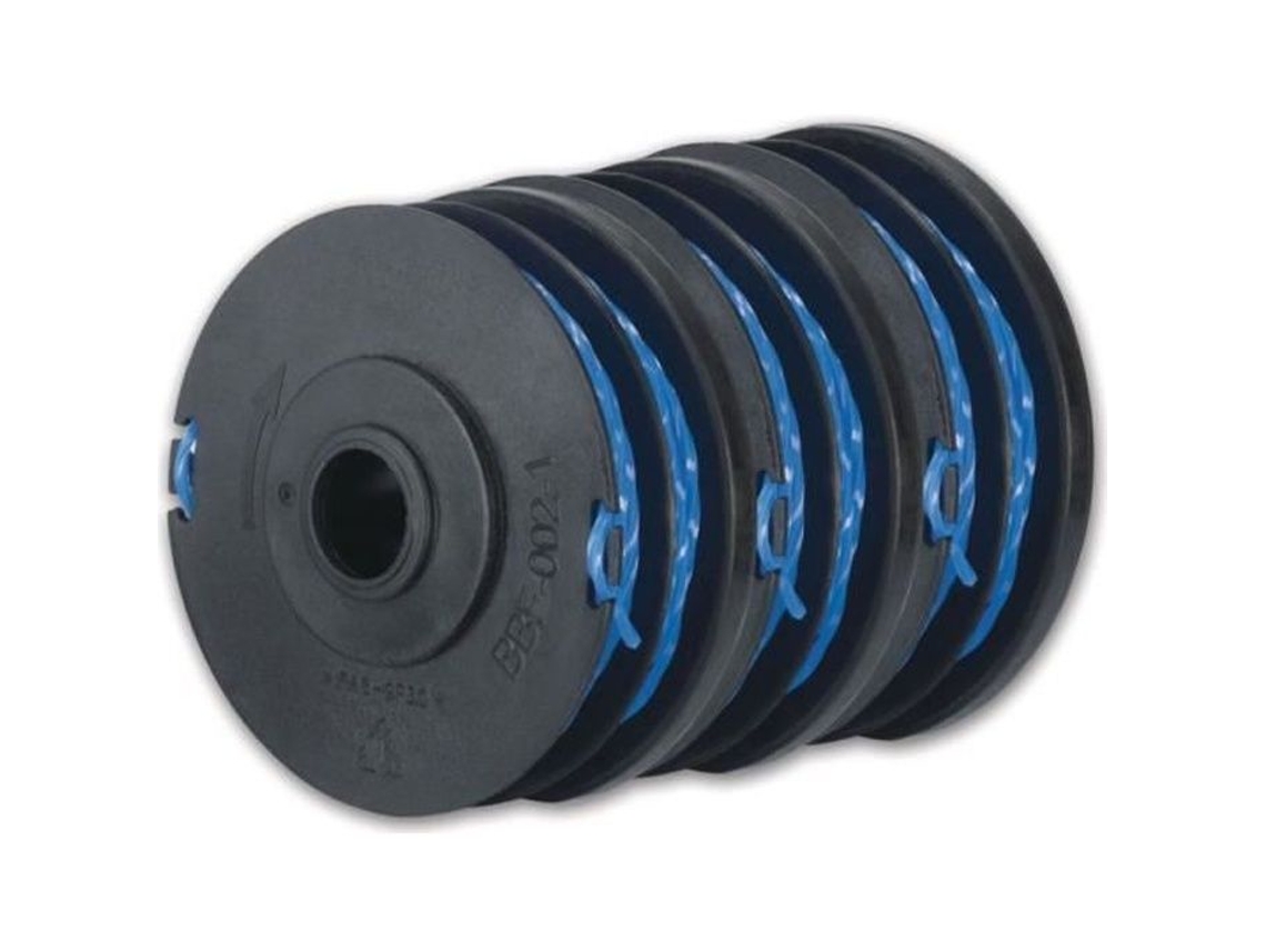 Conjunto De 3 Bobinas Para Aparador De Relva, Fio De Nylon 1,65mm, Peça De Reposição Para Corte E Manutenção De Relvado