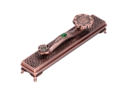 Queimador De Incenso Ruyi Em Metal, Estilo Retrô, Para Casa, Escritório E Prática De Ioga, Na Cor Cobre Roxo.
