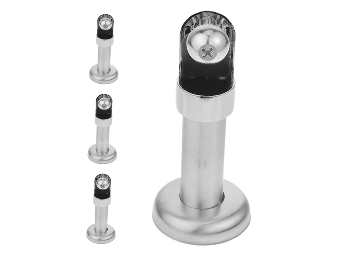Cabilock Conjunto De 4 Pés Suporte Para Divisórias Banheiro Em Aço Inoxidável Instalação Rápida
