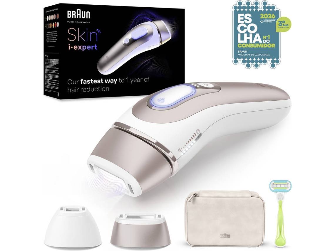Depiladora Luz Pulsada BRAUN Silk Expert S7 PL7147 (IPL - Multi-zonas - Corrente)