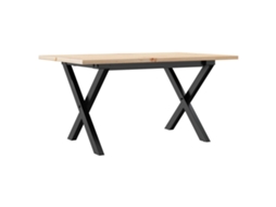 Estrutura de Mesa de Centro em X 80x50x40 Cm Pinho e Aço MAISON EXCLUSIVE