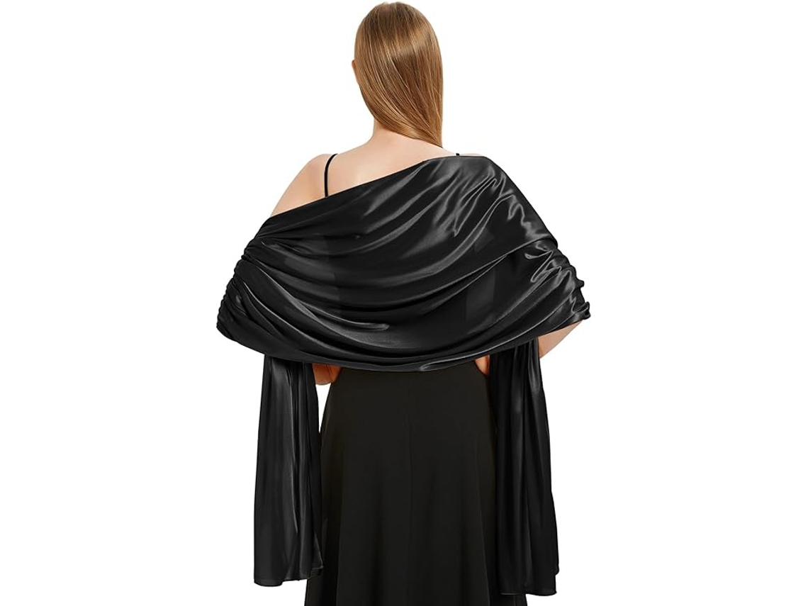 Xale De Cetim Para Mulheres, Xale De Casamento Adequado Para Vestido De Noite, Xale Elegante E Chique Adequado Para Slowmoose