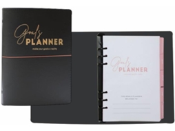 Agenda Diária Premium Para 2026 Com Capa Dura, Cantos Metálicos E Papel Grosso.