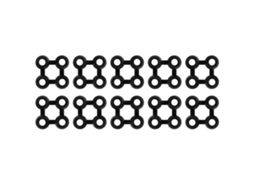 Mat Connector, Mat Connectors Vidaxl Preto Borracha