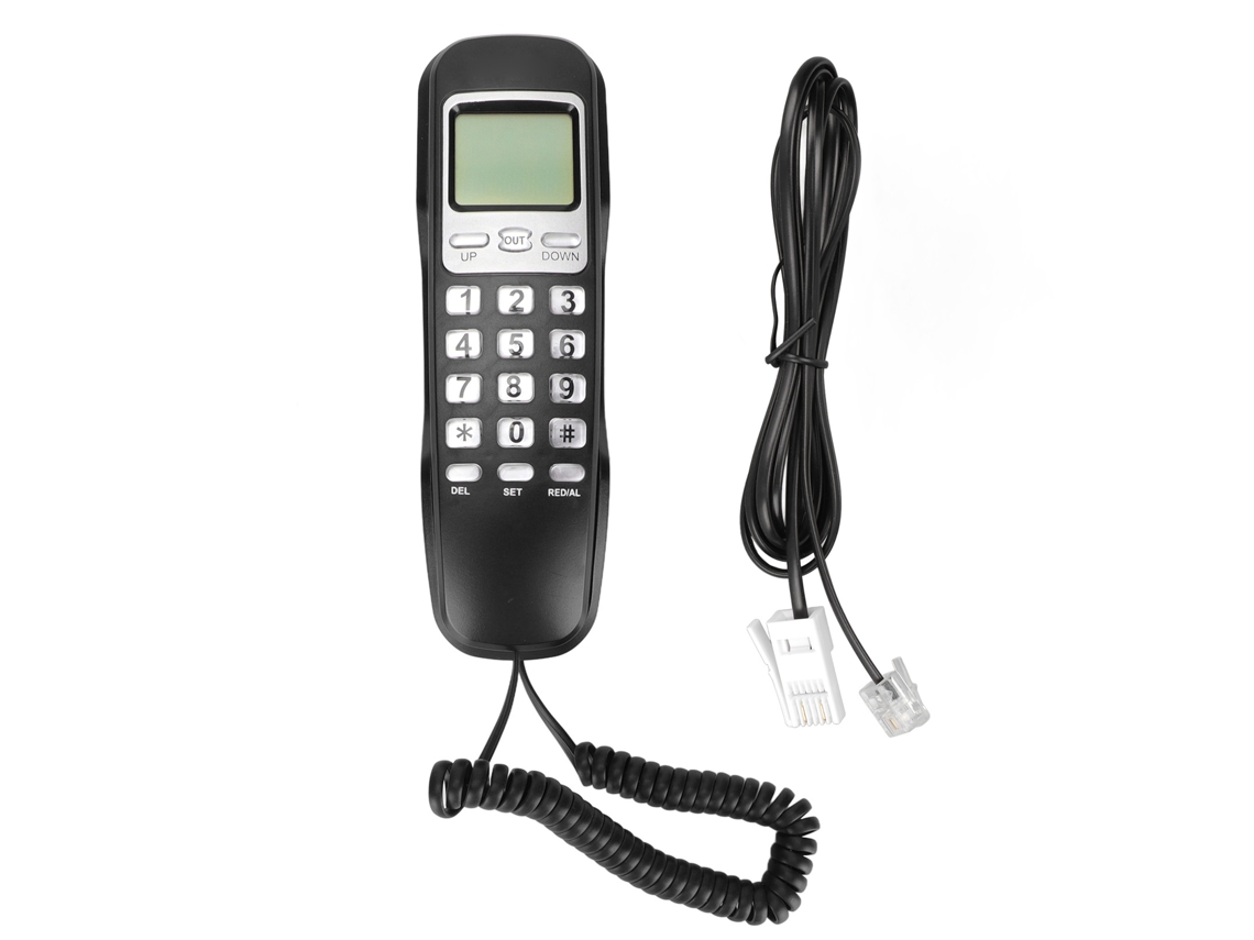 Telefone Fixo de Parede, Design Retrô Multifuncional, Telefone para Casa e Hotel EOOCOO