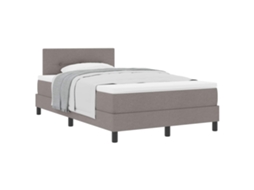 Cama Box com Colchão Cinzento Acastanhado 120x200 cm Tecido MAISON EXCLUSIVE