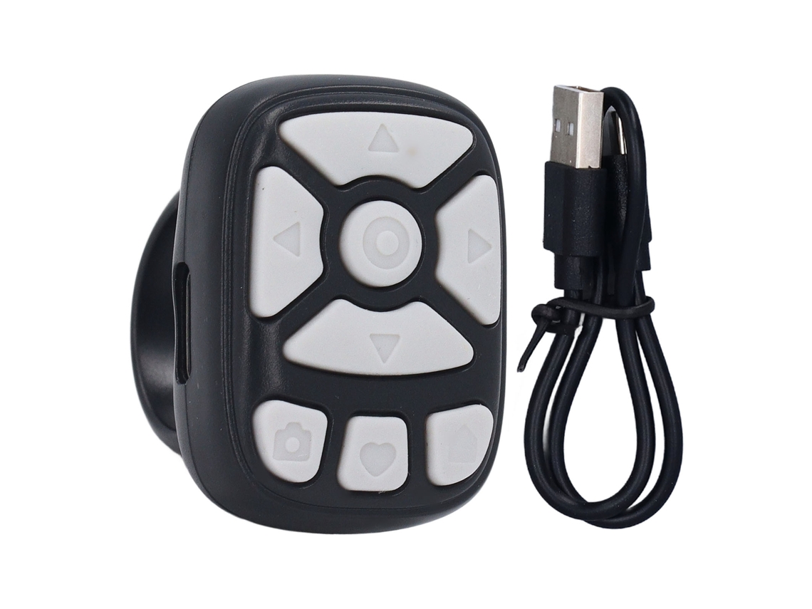 Anel De Rolagem Sem Fio Com Controle Remoto Bluetooth Para Ios 15 Página Giratória Digital Dedo Preto