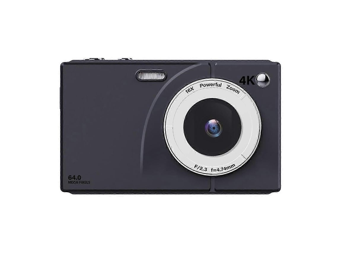 Câmara Digital 4k 64mp Com Wi-fi, Zoom 16x E Ecrã De 2,8 Polegadas, Preta