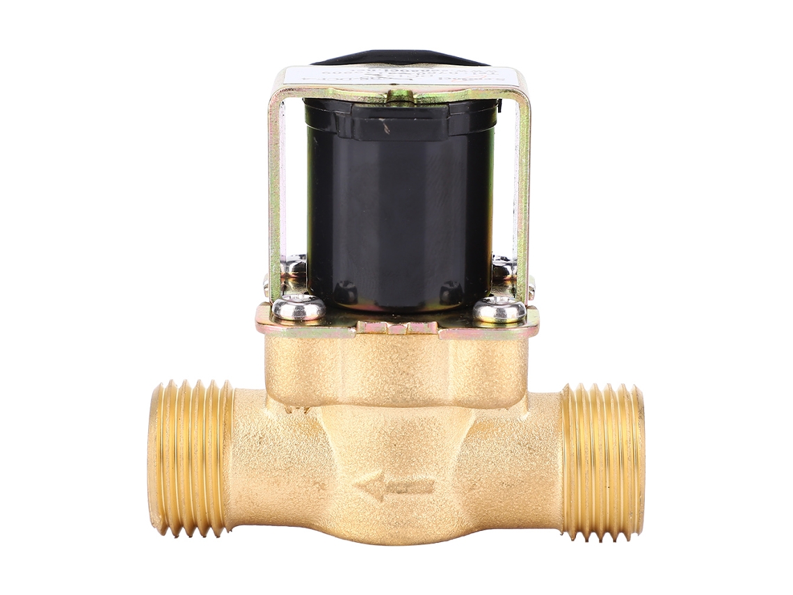 Válvula Solenoide De Latón 1/2" G Nc, Control Agua, 12v/24v Dc/220v Ac, 2 Vías, Unidireccional