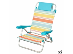 Cadeira De Praia Aktive Multicolor 48 X 90 X 60 Cm (2 Unidades)