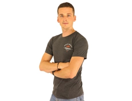T-Shirt de Homem FRENCHYS Track Heather Cinzento (L)