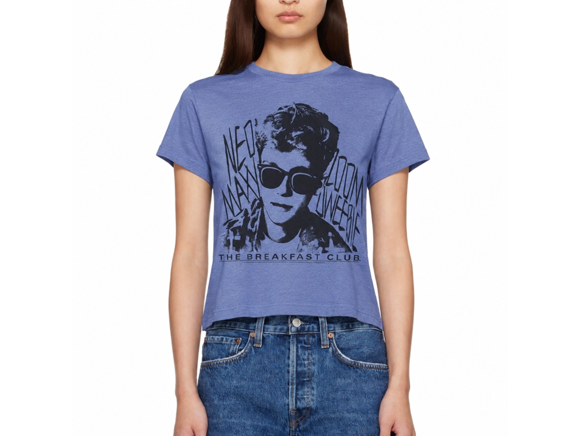 Rockinstone Breakfast Club Movie Dweebie Heather Light Blue Adult T-shirt Size:m