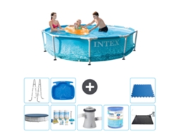 Piscina com Estrutura Redonda 305x76 Cm 9 peças S41318 INTEX