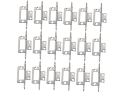 Conjunto De 16 Dobradiças Metal Para Armários, Com Revestimento
