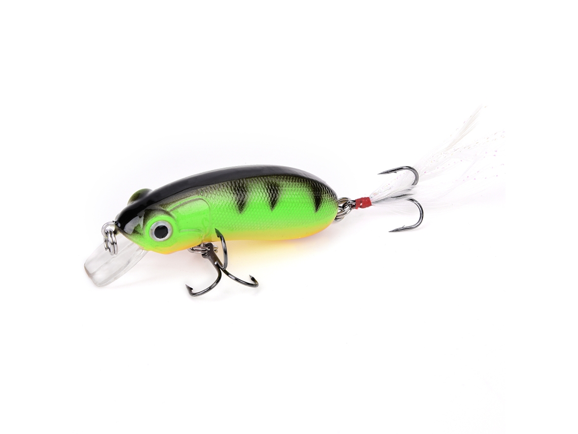 Isca De Pesca Plástica Forma De Rato Multicolor