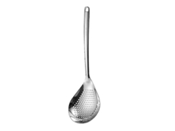 Cucharón de Escurrido de Acero Inoxidable com Cabo Longo, Ferramenta de Cozinha Grande para Escorrer Óleo e Alimentos Pequeño
