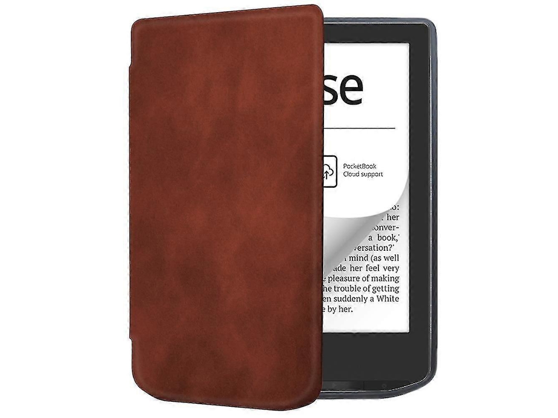 Capa De Couro Para E-reader Pocketbook Verse Pro, Proteção, Sono E Ativação Automáticabrown
