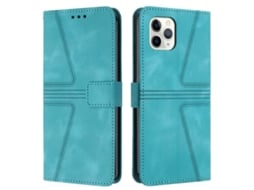 Capa De Couro Para Iphone 11 Pro Max - Triangular - Cor Sólida