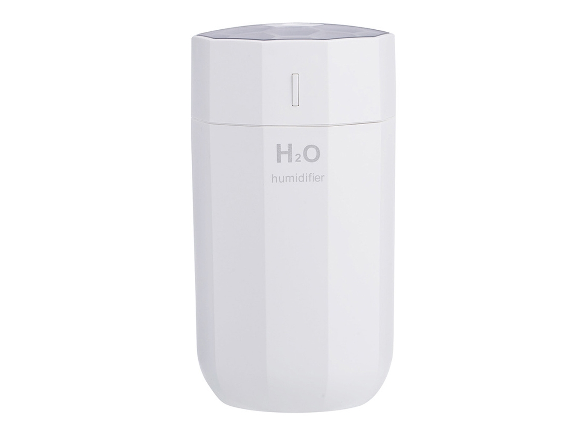 Umidificador Portátil Mini Com Duas Opções De Neblina E Lanterna Estilosa