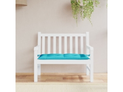 Vidaxl Almofadão P/ Banco De Jardim 100x50x7 Cm Tecido Oxford Turquesa