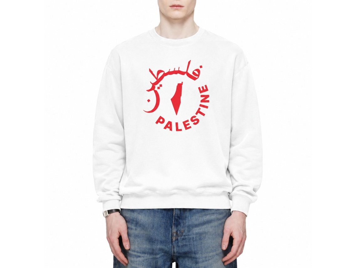 Rockinstone Palestine/falastin Sweatshirtdouble-sided Print Unique Designer Style