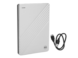 Hd Externo 80gb Usb 3.0 Ultradelgado 2.5 Polegadas Alumínio Liga Portátil Hdd Prata