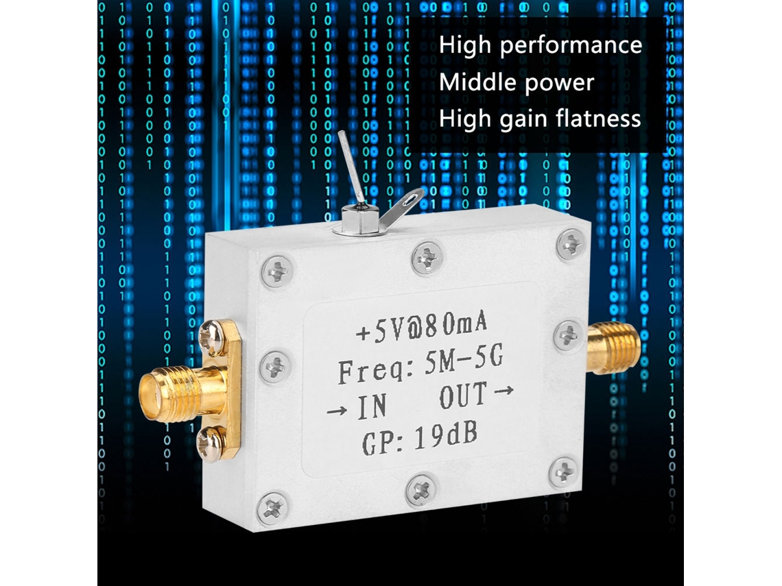 Laxiscreed Amplificador De Sinal Rf Broadband 5ghz Com Ganho De 19db Para Wi-fi De Alta Performance