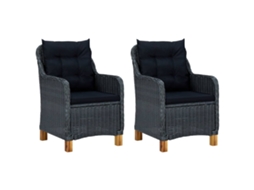 Garden Chair, Garden Chairs Vidaxl Cinzeto Rattan / Vime (n/a)