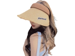 Chapéu De Palha Para Meninas, Chapéu De Praia Vazio, Dobrável, Respiravel, Casual Esportivo