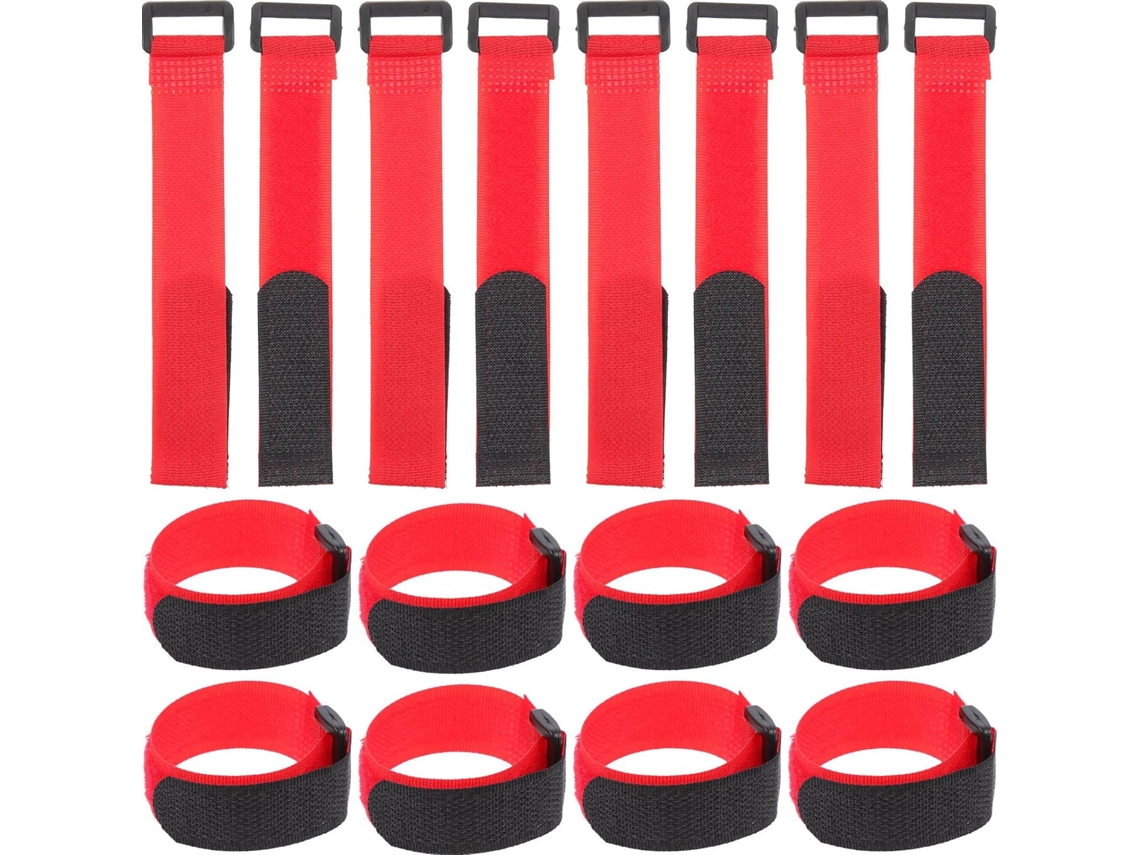 Tiras De Velcro De Nylon Reutilizáveis (20 Unidades) Para Organização De Cabos Domésticos.