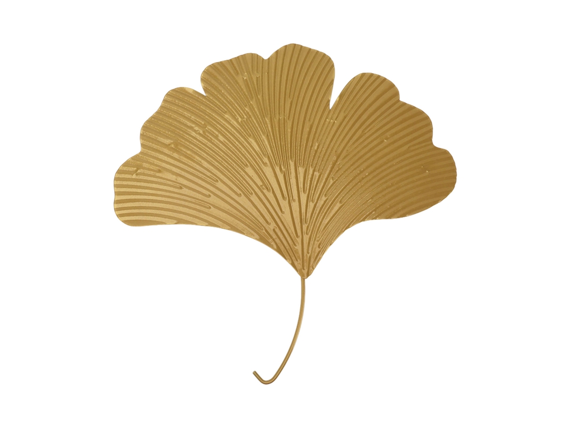 Decoração De Parede Biloba De Ferro Para Ambientes Interiores