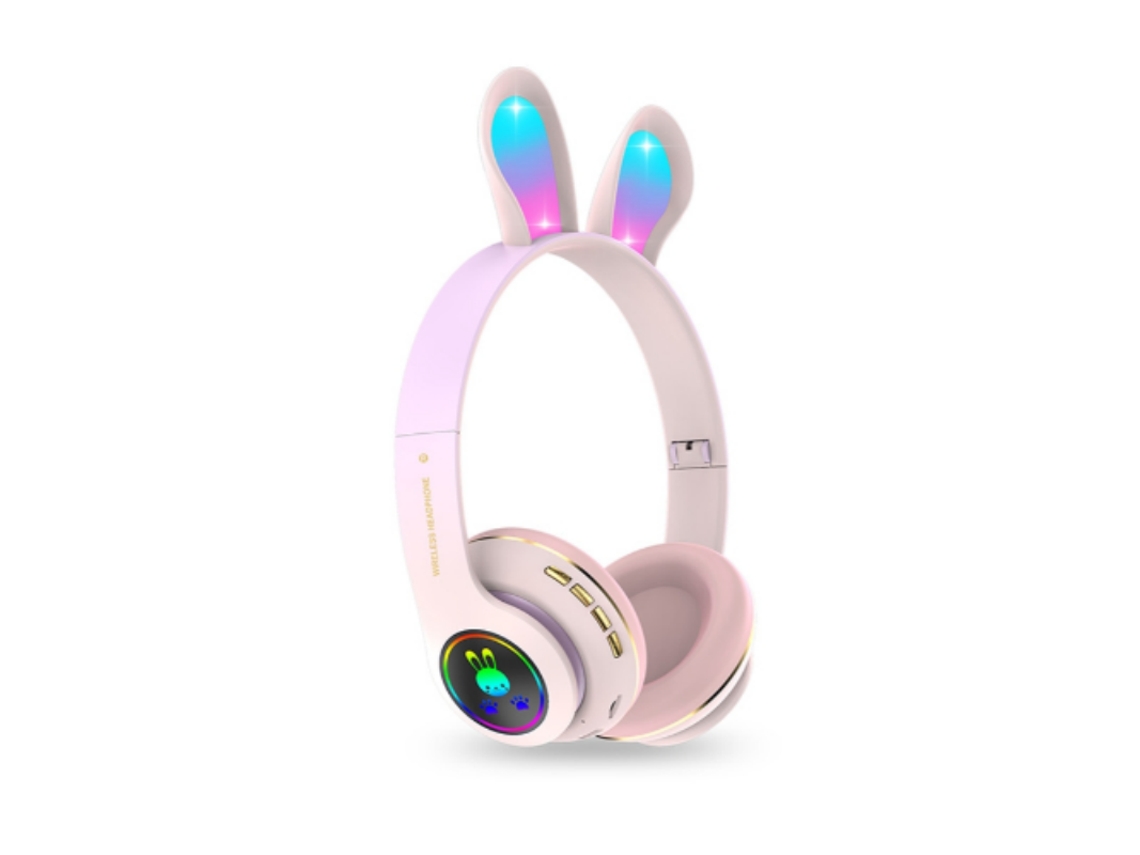Auscultadores Bluetooth Ydcy Pm-08 On Ear Rosa