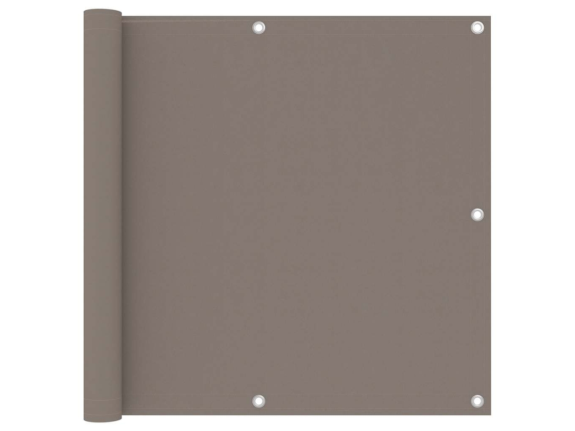 Vidaxl Tela De Varanda 90x300 Cm Tecido Oxford Cinzento-acastanhado