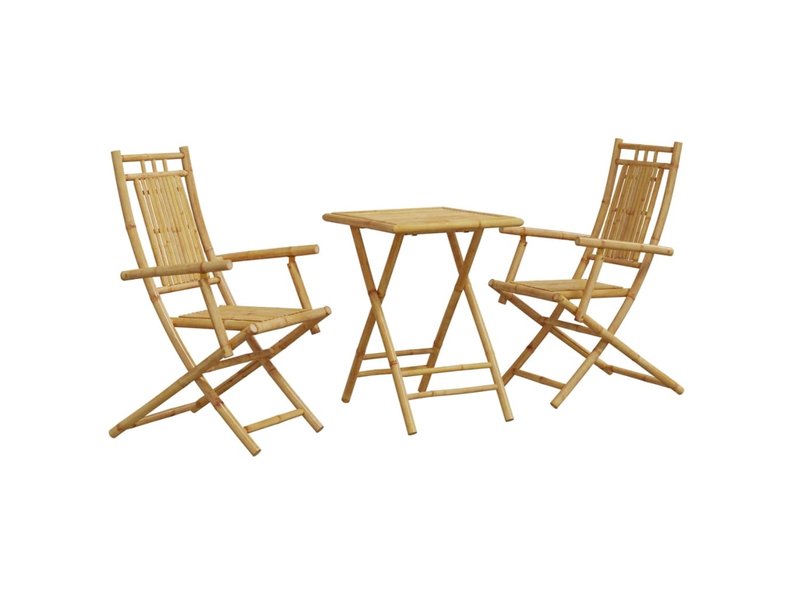 Bistro Set, Bistro Sets Vidaxl Marrom Bambu (n/a)