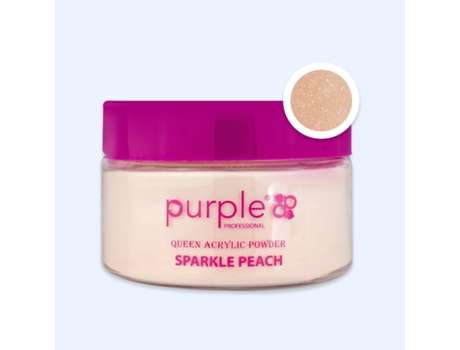 Queen Acrylic Powder Sparkle Peach Purple