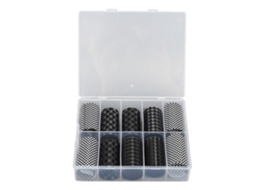 1 Caixa De Adesivos Para Unhas De Tartan Preto E Branco Simples Estilosos Seguros Diy Para Casa E Salão De Unhas
