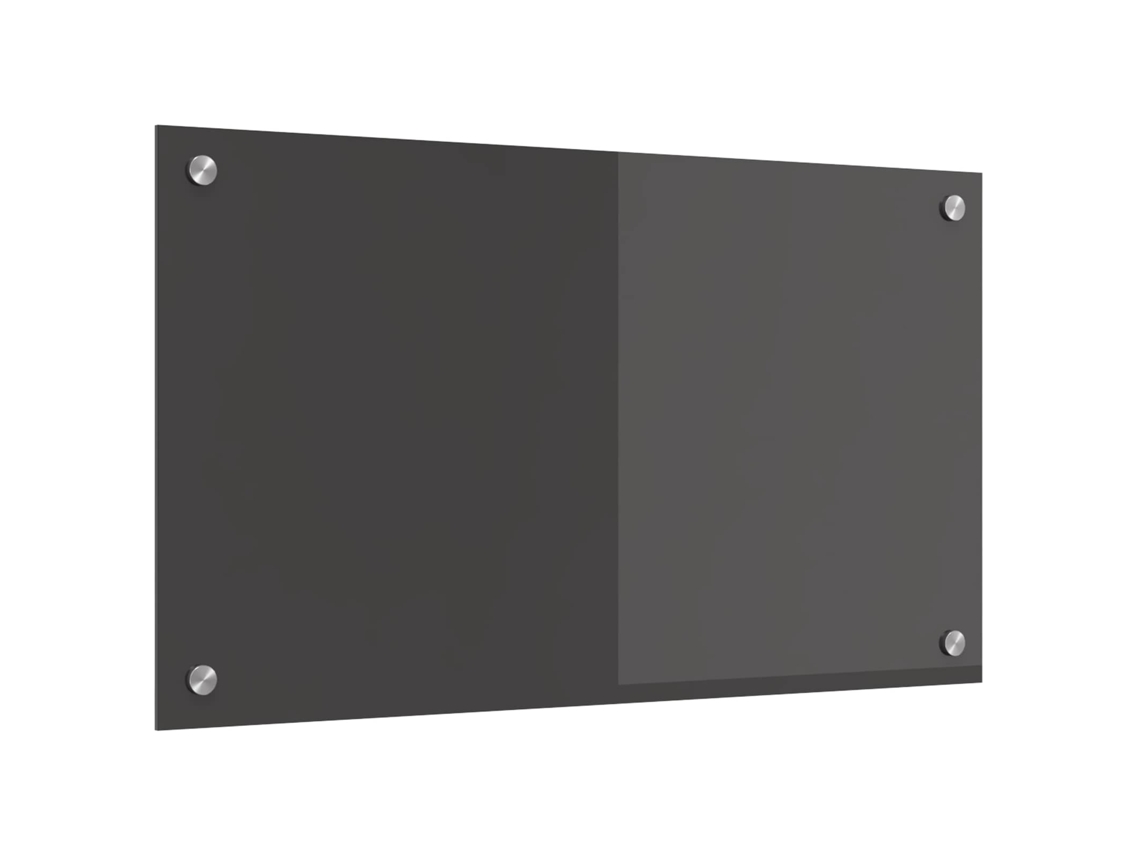 Vidaxl Painel De Cozinha Cinza Escuro 70 X 40 Cm Vidro Temperado