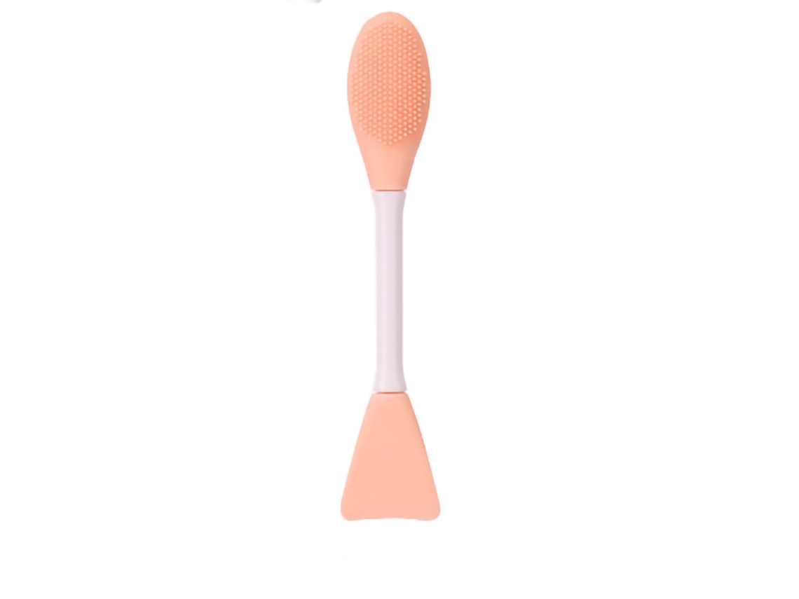 Pincel De Máscara Facial Duplo Para Aplicação E Massagem