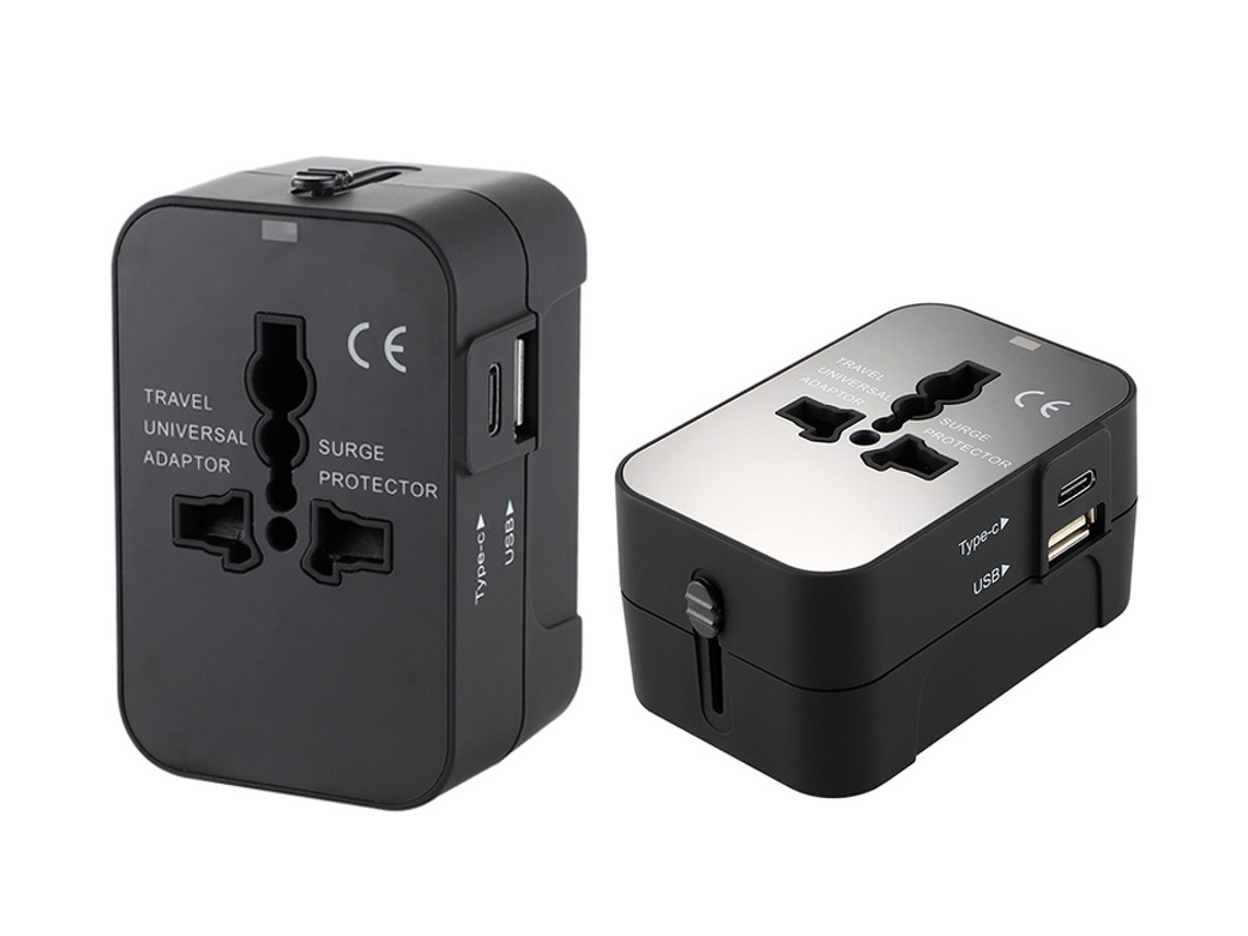 Adaptador Usb De Viagem Multifuncional Com Conversão Tomada, Adaptador Universal De Tomada