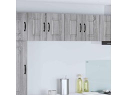 Vidaxl Painel De Lava-louça Kalmar 2 Unid. Cinza Sonoma