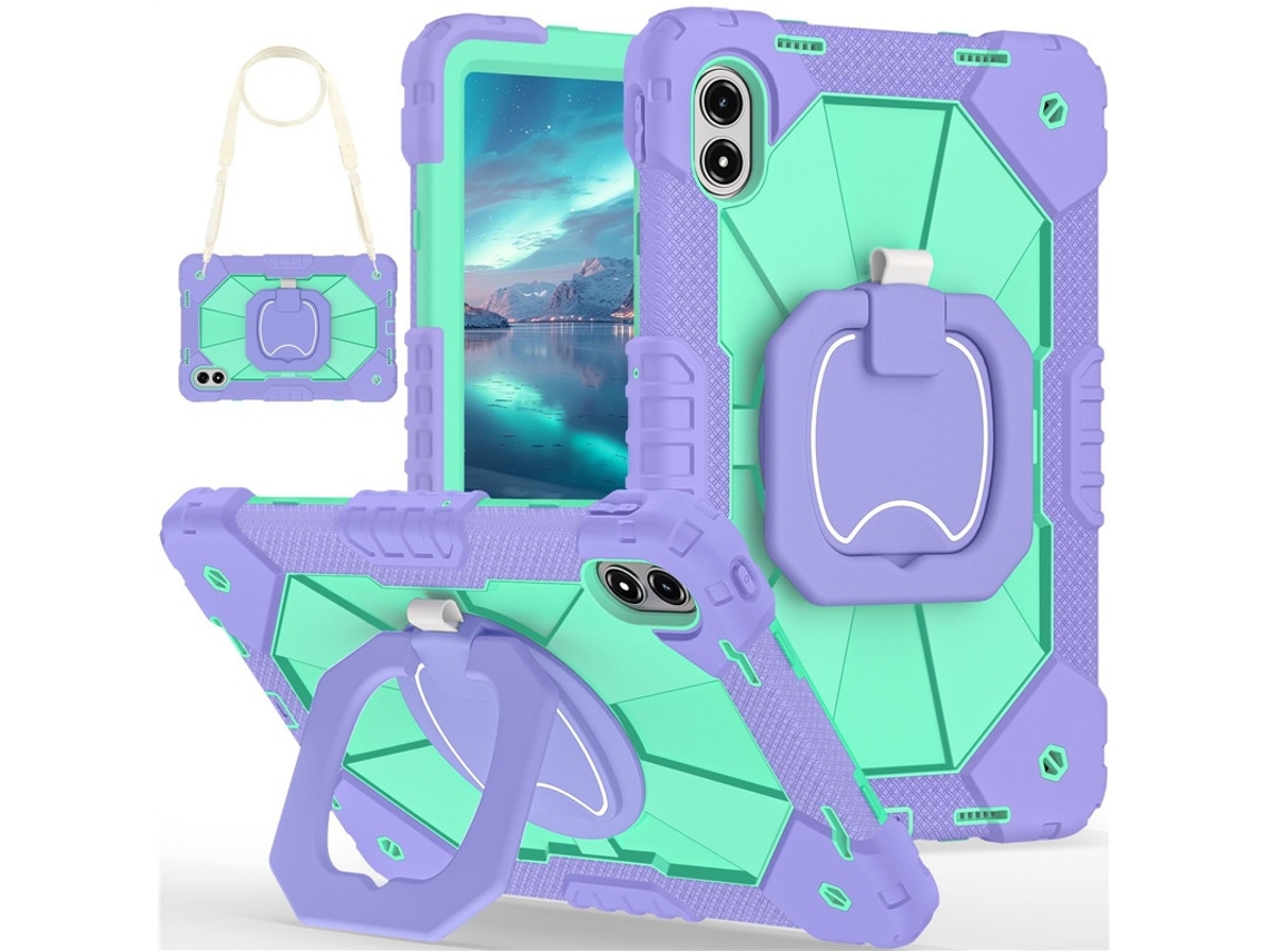 Capa Protetora Para Xiaomi Pad Se 8,7 Polegadas (2024), Proteção Total, Alça, Roxa Tressino