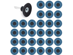 31 Discos De Lixa De 2 Polegadas Com Abas De Grão 40, Grão 60, Grão 80 Slowmoose (50 Mm)