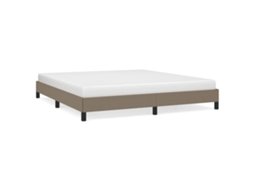 Cama Tecido Castanho Acinzentado MAISON EXCLUSIVE (180x200 cm)
